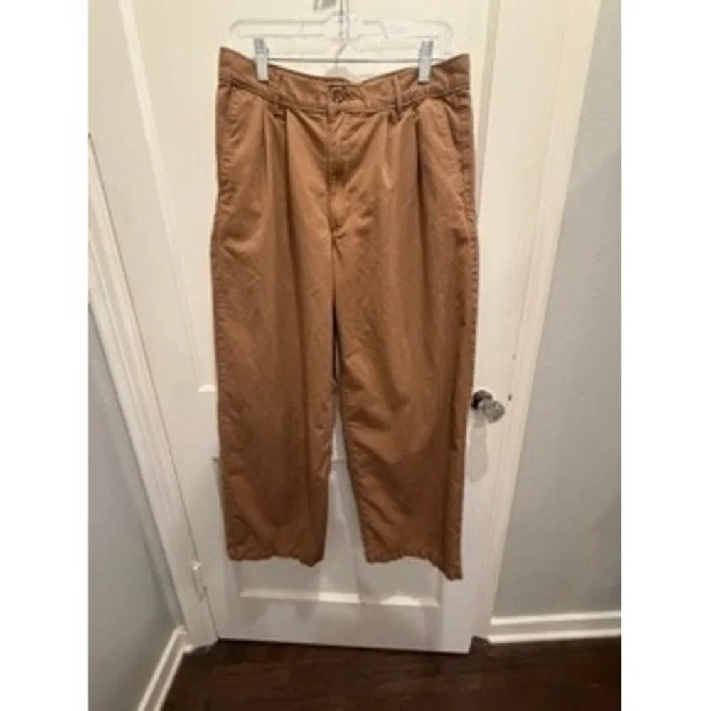 Levis Premium Mens Pleated Chino Pants Brown Size 30 Classic Fit A4692-0000